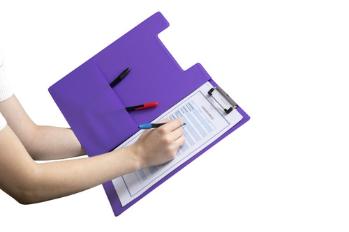 MARBIG SUMMER COLOR CLIPFOLDER A4 PVC PURPLE 4300619A