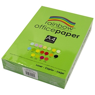 RAINBOW OFFICE PAPER A4 80GSM Green Ream of 500