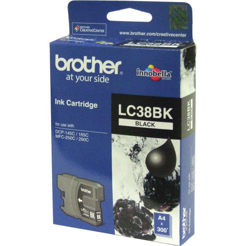 BROTHER L-C38BK ORIGINAL BLACK INK CARTRIDGE Suits MFC 145C / 165C / 250C / 290C