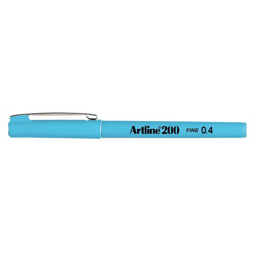 ARTLINE 200 FINELINER PENS 0.4mm Light Blue Pack of 12  EK-200N