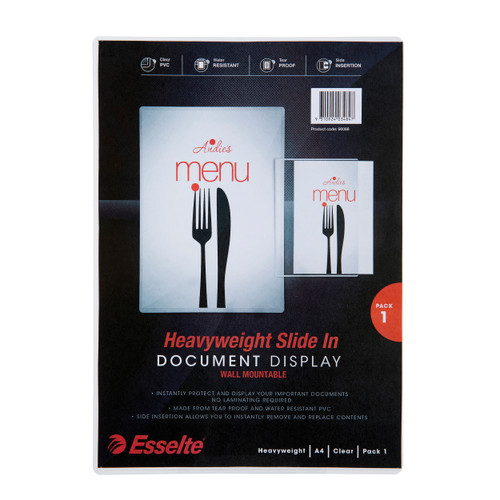 ESSELTE A4 SIGN / DOCUMENT DISPLAY CLEAR (EACH)