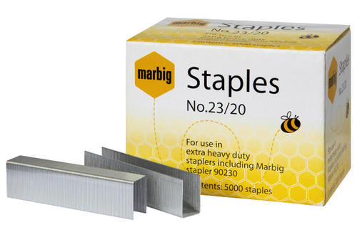 MARBIG HEAVY DUTY STAPLES 23/20 Suits 90230 (Box of 5000)