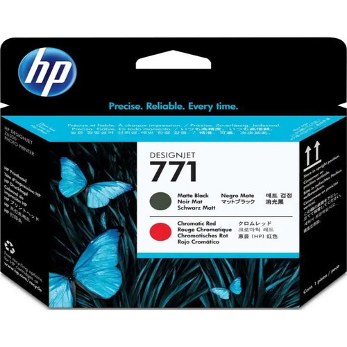 HP 73 MATTE BL & CHROMATIC RED PRINTHEAD