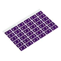 AVERY NUMERIC '7' SIDE TAB COLOUR CODING LABELS 25 x 38 mm, 180/Pack