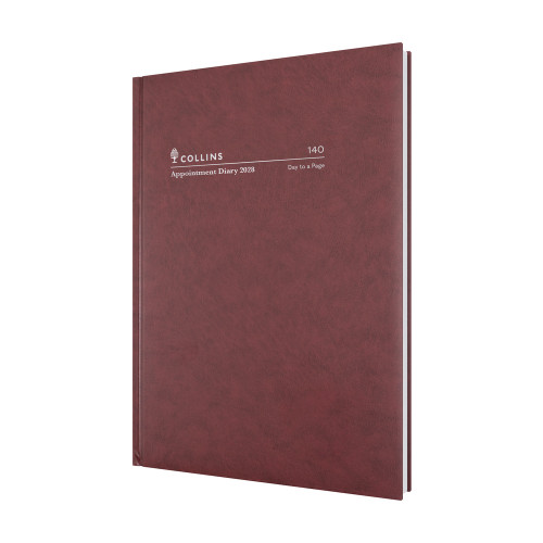 COLLINS APPOINTMENT SERIES DIARY #144F A4 2 Pages To Day 15min Appoint. 7am-7.45pm (Pre-Order Now for 2027) ** ETA 30/9/2026 **