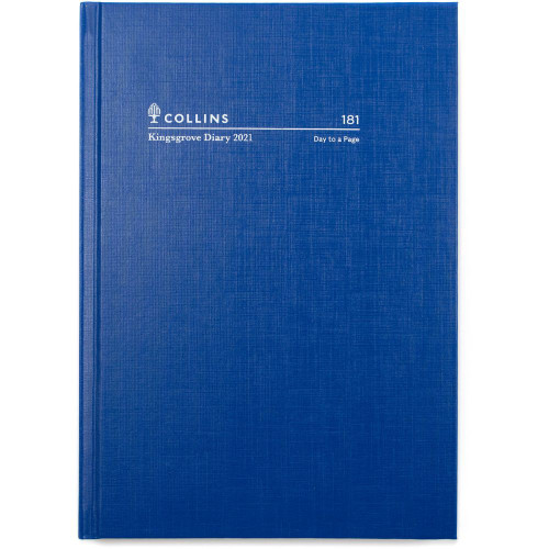COLLINS KINGSGROVE SERIES DIARIES #181 A5 1 Day To Page 1Hr Appoint. 7am-8pm (2026 - Clearance - While Stocks Last)