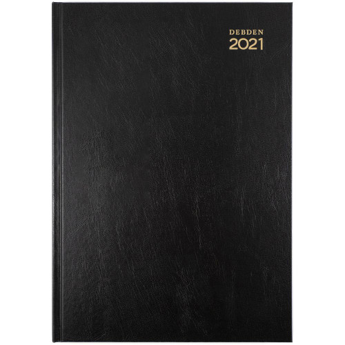 DEBDEN KYOTO DIARY A4 Day to Page 30min Black (2026 - Clearance - While Stocks Last)