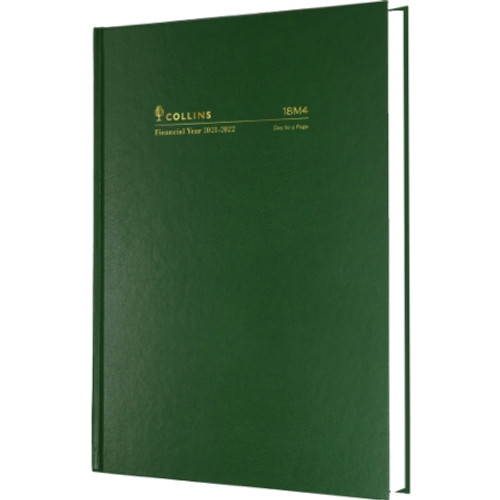 COLLINS FINANCIAL YEAR DIARY #18M4 A5 1 Day To Page 1Hr Appoint. Green (2025-2026)