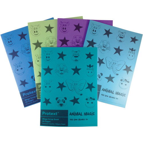 PROTEXT POLY SCRAP BOOK 64page 330x240 Animal Magic 100gsm