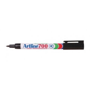 Artline 700 Permanent Marker Fine Tip 0.7mm Black Each
