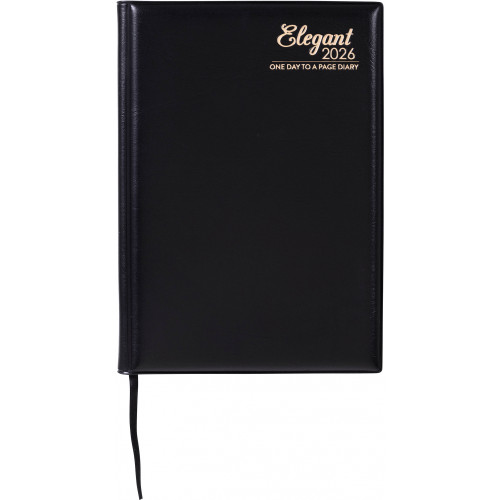 NORWICH SPIRAL DIARY A5 2 Day To Page 1Hr appoint, Black (Sold Out for 2026)