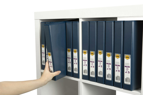 A4 3D 25MM BLUE O/LAY BINDER 5403001