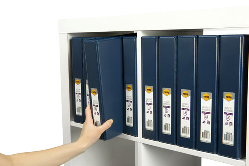 MARBIG ENVIRO CLEARVIEW INSERT BINDERS A4 4 'D' 38mm Blue