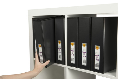 MARBIG ENVIRO CLEARVIEW INSERT BINDERS A4 2 'D' 50mm Black