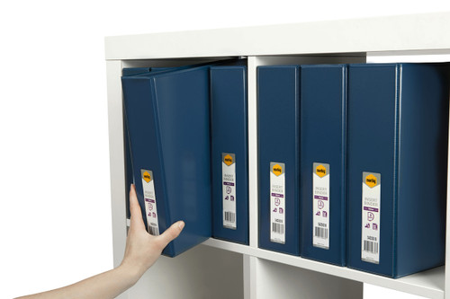 MARBIG ENVIRO CLEARVIEW INSERT BINDERS A4 3 'D' 50mm Blue