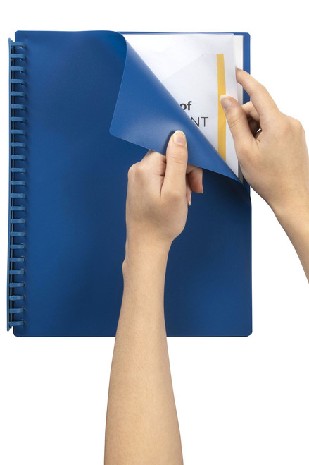 MARBIG DISPLAY BOOK - REFILLABLE A4 BLUE