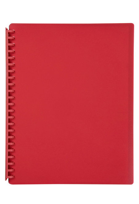 MARBIG DISPLAY BOOK - REFILLABLE A4 RED