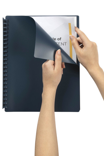 MARBIG REFILLABLE DISPLAY BOOKS A4 20 Pocket Dark Blue