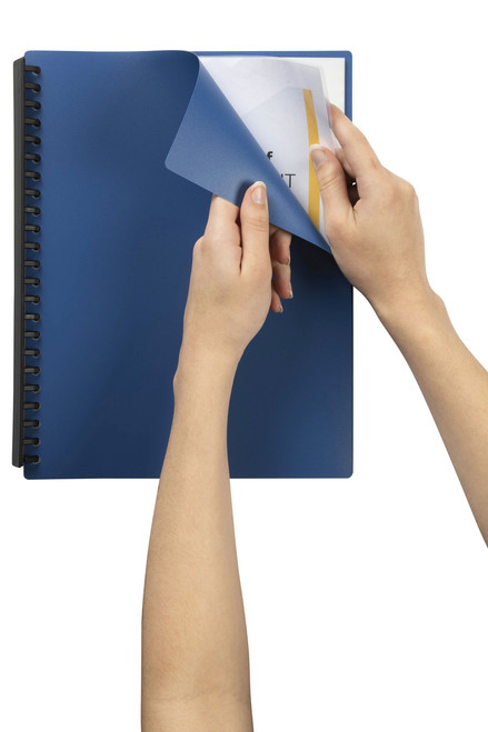 MARBIG REFILLABLE DISPLAY BOOK A4 40Pocket Blue