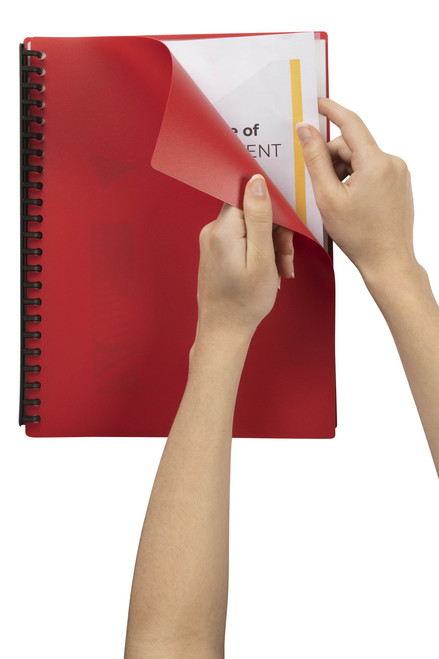 MARBIG REFILLABLE DISPLAY BOOK A4 40 Pocket Red