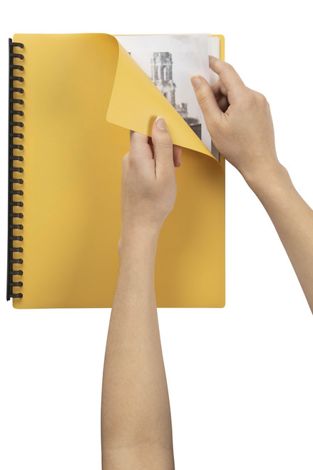 MARBIG REFILLABLE DISPLAY BOOK A4 40 Pocket Yellow