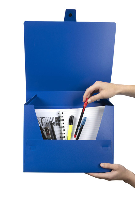 MARBIG POLYPROPYLENE BOX FILES Blue