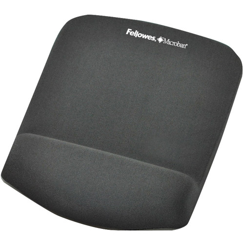 FELLOWES PLUSHTOUCH MOUSE PAD WRIST REST With FoamFusion - Graphite