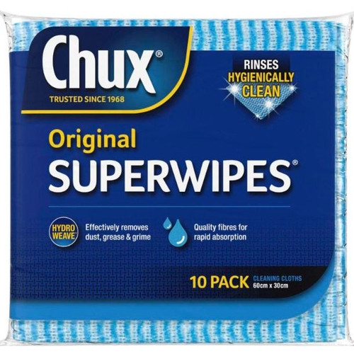 CHUX SUPERWIPES Regular 60cm x 30cm Pk10