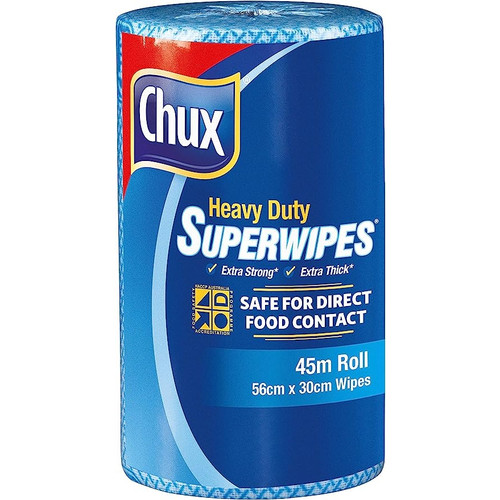 CHUX SUPERWIPES Heavy Duty Roll 30cm x 45mtr 9305B