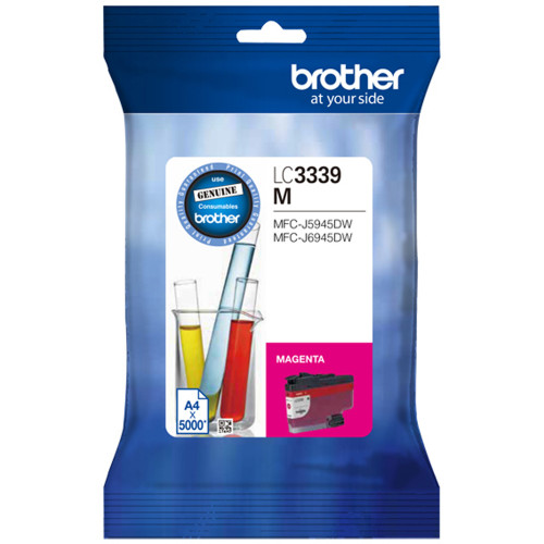 BROTHER INK CARTRIDGE LC-3339XLM High Yield Magenta 5,000 Pages