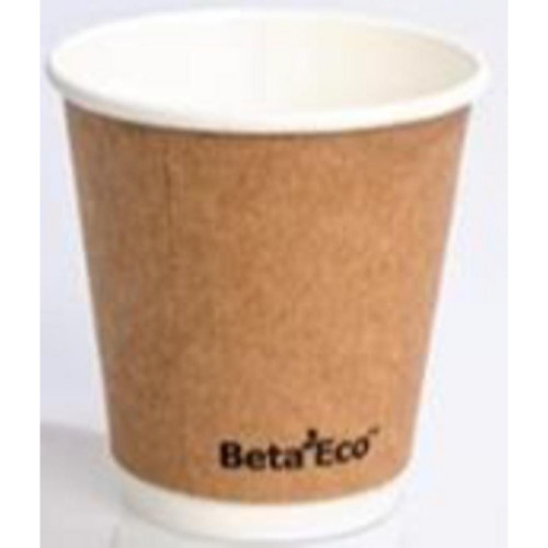 HOT COFFEE CUPS 12OZ 355ML KRAFT SMOOTH DOUBLE WALLBETA ECO BOX OF 500