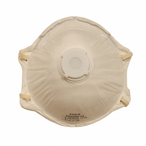 Eagle Valved Dust Mist Mask P2 Purple Check Masks Box Of 10 *** Temporarily out of Stock - Try ATS-AG2200V ***