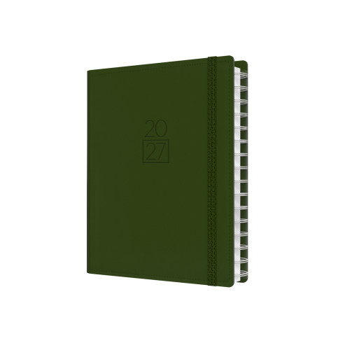 Collins Plan And Note Diary Week To View A5 With Notepad Green (Pre-Order Now for 2027)