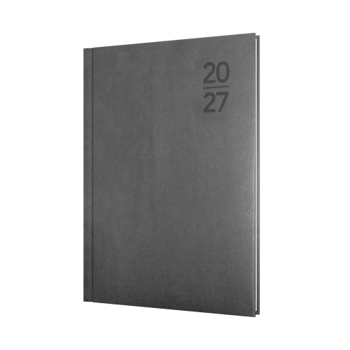 Debden Silhouette Diary Week To View A5 Grey (Pre-Order Now for 2027)
