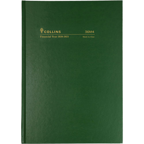 Collins Financial Year Diary A6 Week to Opening Green (2025-2026)