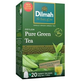 DILMAH CEYLON GREEN TEA BAGS 120S (Carton with 6 Packs of 20)