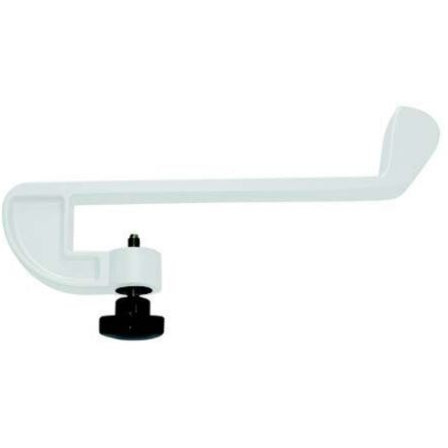 Interdesk Acrylic Screen Golf Clamp Removeable White