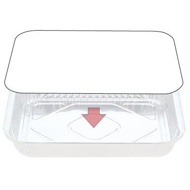 LARGE  WHITE LIDS 296X236 PK100 CONFOIL SUITS 7131 / 7231