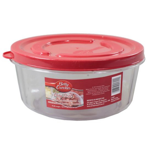 Premium Storage Containers 1478ml Round (Freezer Safe) Betty Crocker