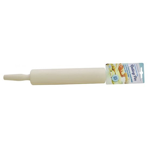 Wooden Rolling Pin 45cm (Contoured Side Handles For Comfortable Use)