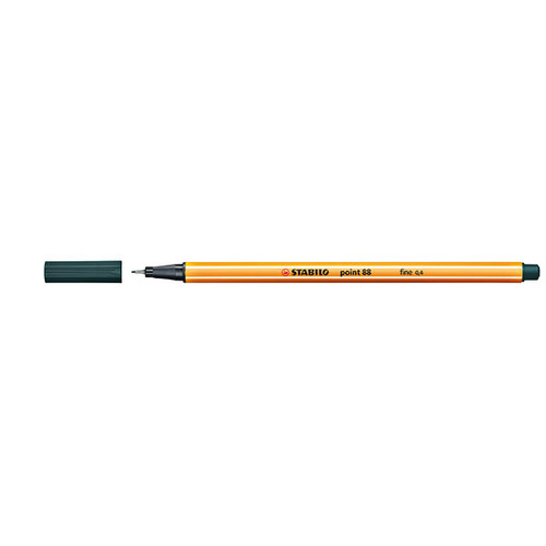 STABILO POINT 88 FINELINER OLIVE GREEN (BX10)