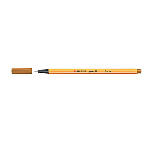 STABILO POINT 88 FINELINER DARK OCHRE (BX10)