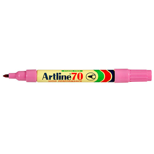 ARTLINE 70 PERMANENT MARKER 1.5MM BULLET NIB PINK (BX12)