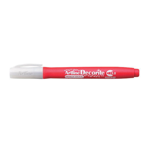 ARTLINE DECORITE METALLIC 3.0 METALLIC RED (BX12)
