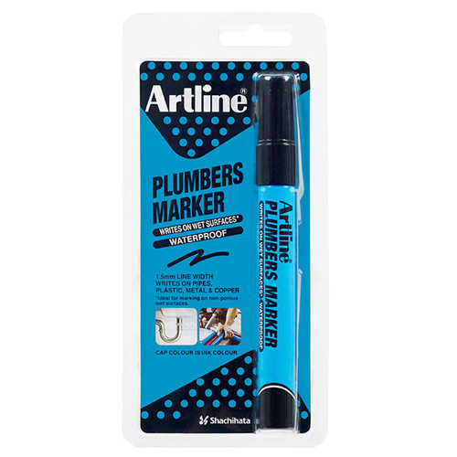 ARTLINE PLUMBERS PERMANENT MARKER BLACK HS (EACH)