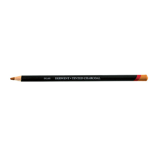 DERWENT TINTED CHARCOAL PENCIL BURNT ORANGE TC02 (Box of 6)
