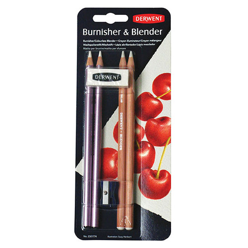 DERWENT BURNISHER AND BLENDER PENCIL BLISTER PK6