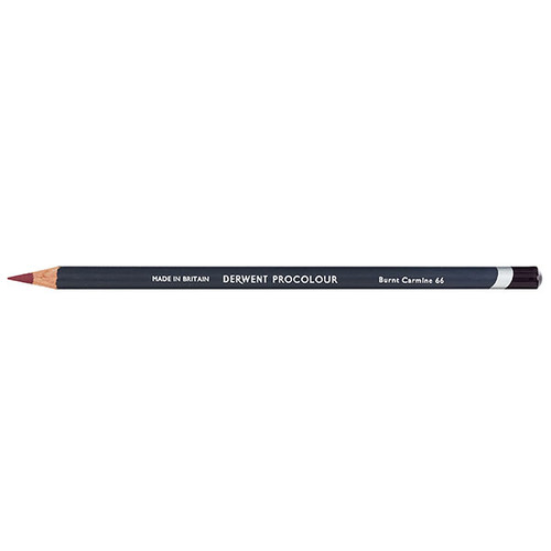 DERWENT PROCOLOUR PENCIL BURNT CARMINE 66
