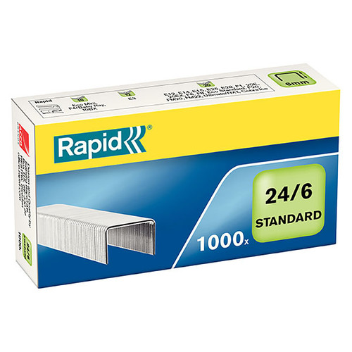 RAPID STAPLES 24/6MM BX1000
