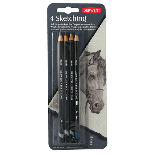 DERWENT SKETCHING PENCIL PK4